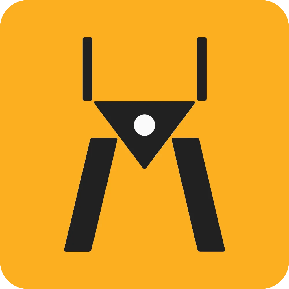 Orange Robot Icon